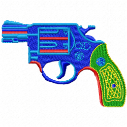 Guns Embroidery Design 6 Guns Embroidery Design 6